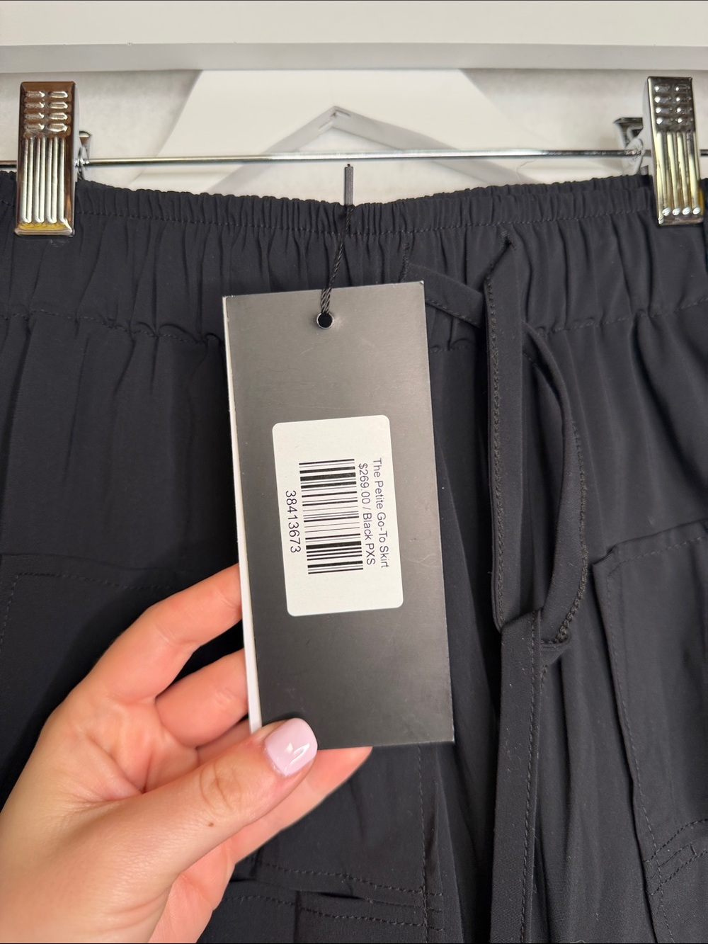 NWT Ruti The Petite Go-To Skirt in Black - Picture 4 of 5